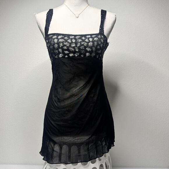 Other Tops - Sheer Size Small Black Vintage Y2K Fairy Cami Top That can be Used as a mini